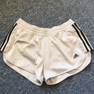 Adidas grey running shorts